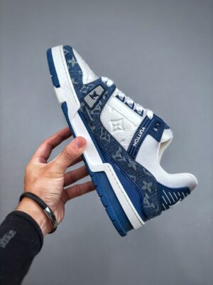 LOUIS VUITTON LV TRAINER 'BLU'  - immagine 7