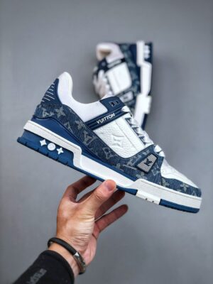 LOUIS VUITTON LV TRAINER 'BLU'  - immagine 6