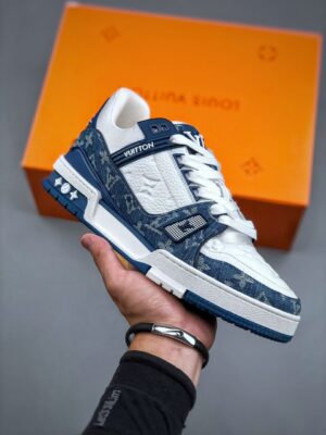 LOUIS VUITTON LV TRAINER 'BLU'  - immagine 8