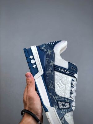 LOUIS VUITTON LV TRAINER 'BLU'  - immagine 5