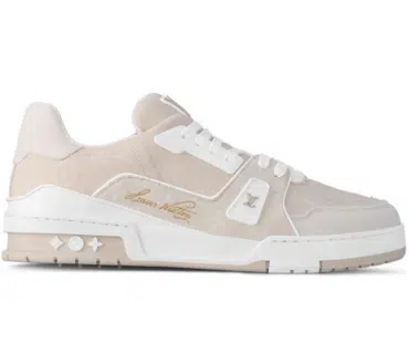 REPLICA LOUIS VUITTON TRAINER 'BEIGE BIANCO' MONOGRAM DENIM