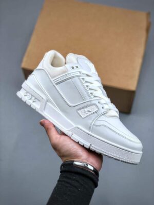  LOUIS VUITTON LV TRAINER 'BIANCO' - immagine 8