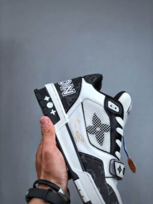  LOUIS VUITTON LV TRAINER MONOGRAM 'NERE' - immagine 5
