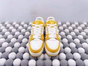  LOUIS VUITTON LV TRAINER 'DENIM ORANGE' - immagine 8