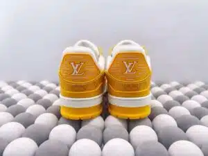  LOUIS VUITTON LV TRAINER 'DENIM ORANGE' - immagine 6