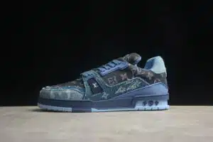  LOUIS VUITTON TRAINER X NIGO 'BLU' DENIM - immagine 8