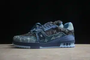  LOUIS VUITTON TRAINER X NIGO 'BLU' DENIM - immagine 7