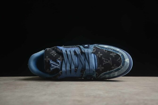 REPLICA LOUIS VUITTON TRAINER X NIGO 'BLU' DENIM - immagine 6