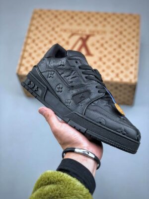  LOUIS VUITTON TRAINER 'NERE' - immagine 8
