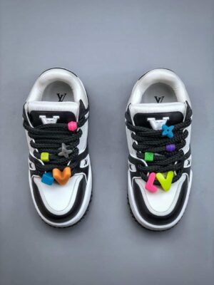 REPLICA LOUIS VUITTON TRAINER MAXI 'BIANCHE E NERE' - immagine 2