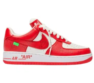 REPLICA LOUIS VUITTON X AIR FORCE 1 LOW 'BIANCO ROSSO COMETA'