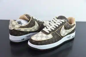  AIR FORCE 1 X LOUIS VUITTON 'MARRONI' - immagine 2