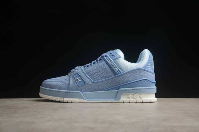 REPLICA LOUIS VUITTON LV TRAINER 'BLU' - immagine 6