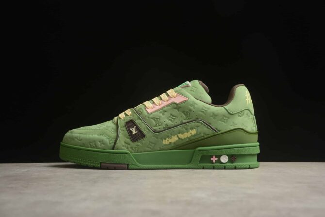 REPLICA LOUIS VUITTON LV TRAINER 'VERDE' - immagine 8