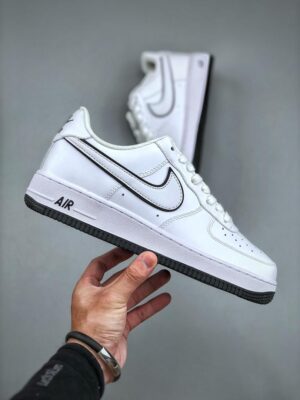 AIR FORCE 1 07'  'BIANCO NERO - immagine 3