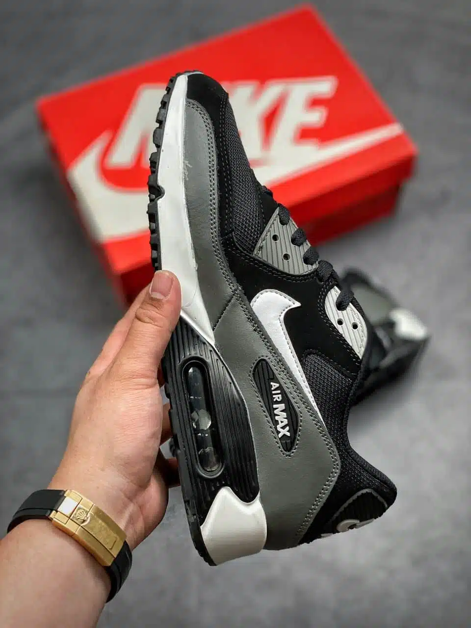 REPLICA NIKE AIR MAX 90 NERO-BIANCO - immagine 6