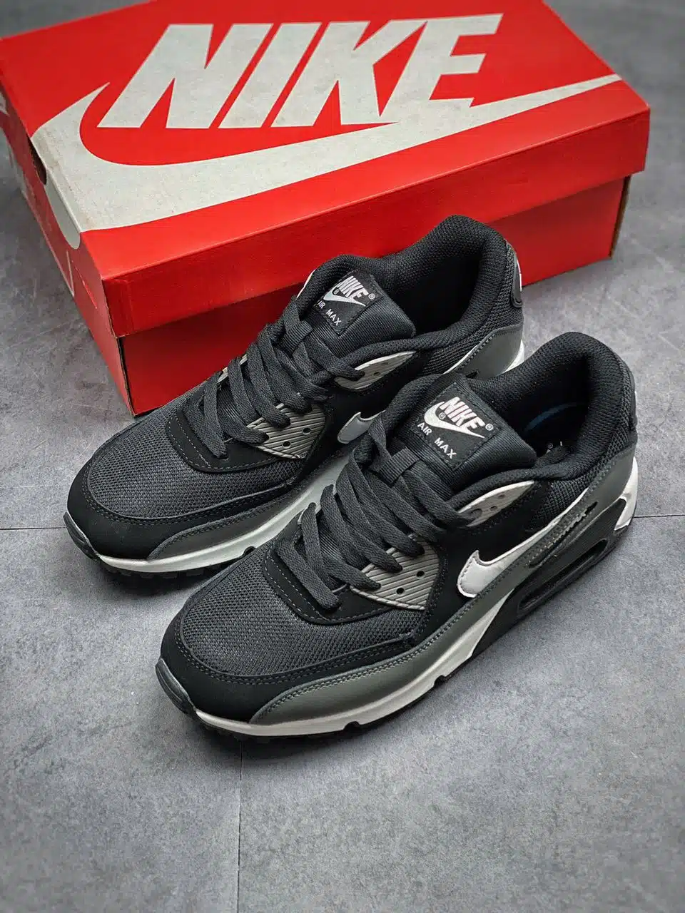 REPLICA NIKE AIR MAX 90 NERO-BIANCO - immagine 3