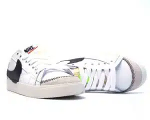  NIKE BLAZER LOW 77 JUMBO BIANCO NERO - immagine 3