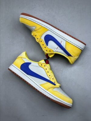 TRAVIS SCOTT X JORDAN RETRO 1 LOW 'CANARY'  - immagine 2