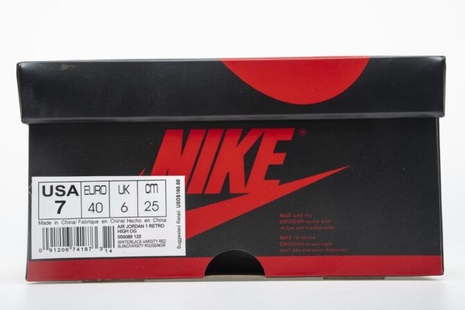 AIR JORDAN 1 RETRO HIGH REPLICA 'SATIN BLACK TOE' - immagine 4