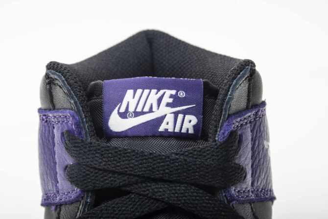 REPLICA AIR JORDAN 1 HIGH OG 'COURT PURPLE' NERO - immagine 4