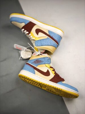 MAISON CHATEAU ROUGE X AIR JORDAN 1 MID SE 'FEARLESS'  - immagine 2