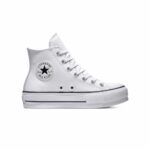 REPLICA CONVERSE ALL STAR HIGH LEATHER PLATFORM WHITE
